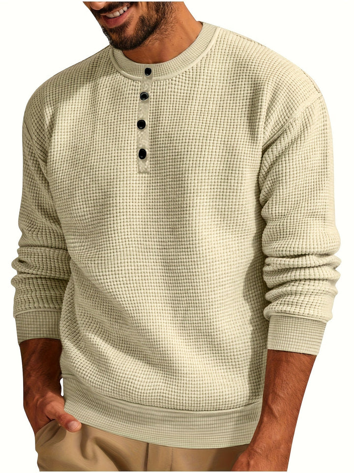 Renaud - Camicia a Maniche Lunghe Con a Waffle