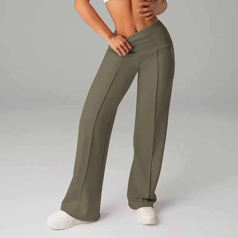 Alimatou - Pantaloni Dritti a Gamba Larga