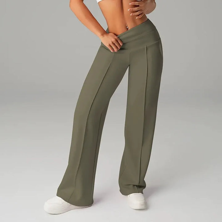 Alimatou - Pantaloni Dritti a Gamba Larga