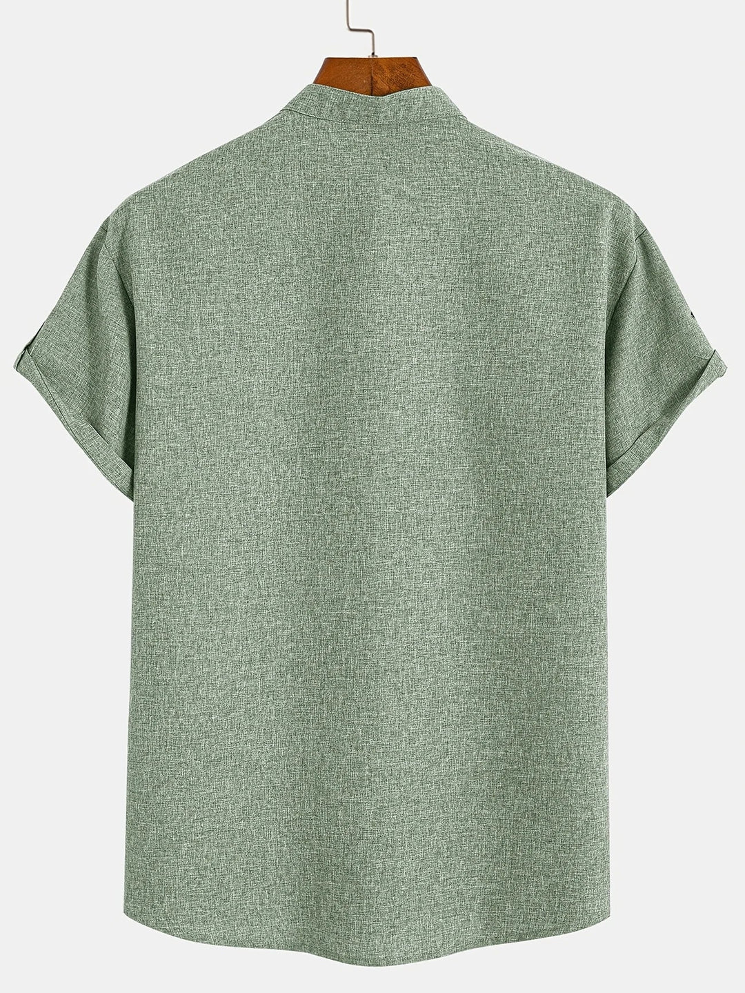 Elliott - Elegante Camicia a Maniche Corte Con Collo Alto