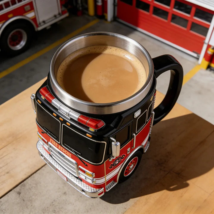 RescueBrew - Tazza a Forma di Camion dei Vigili del Fuoco