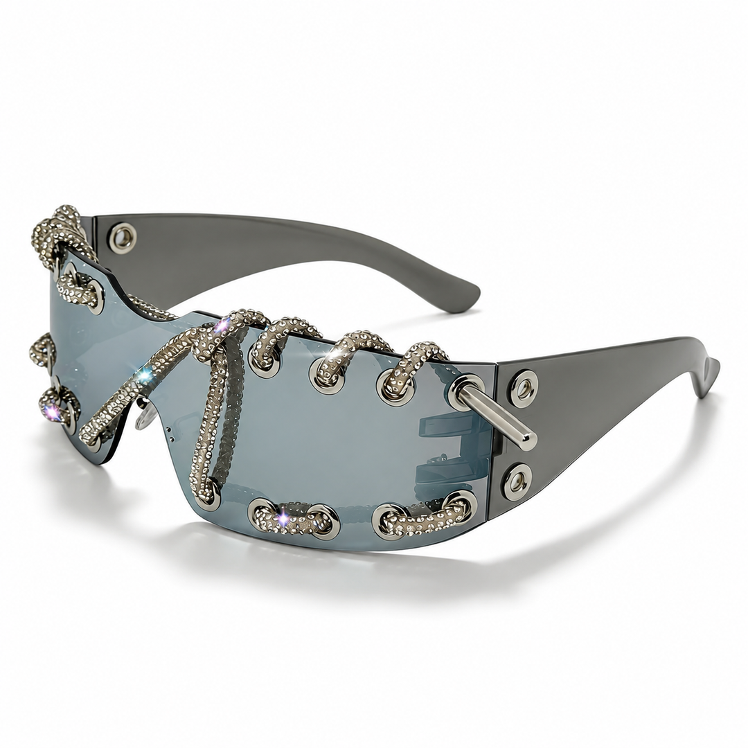 ChainShade - Occhiali Da Sole Alla Moda Con Lenti Borchiate