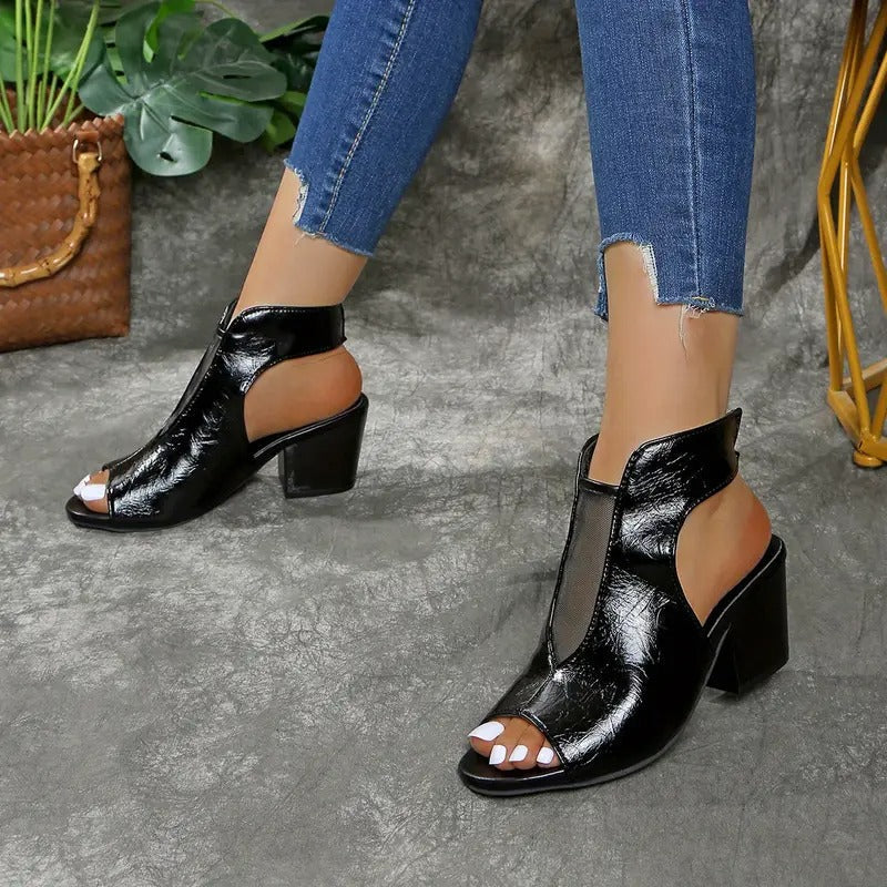 Thomis - Sandali Antiscivolo In Pelle Con Punta Aperta