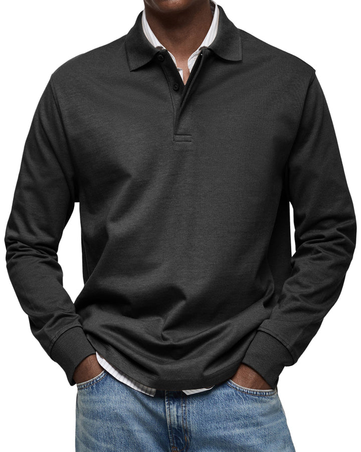 Elhanan - Elegante Polo a Maniche Lunghe