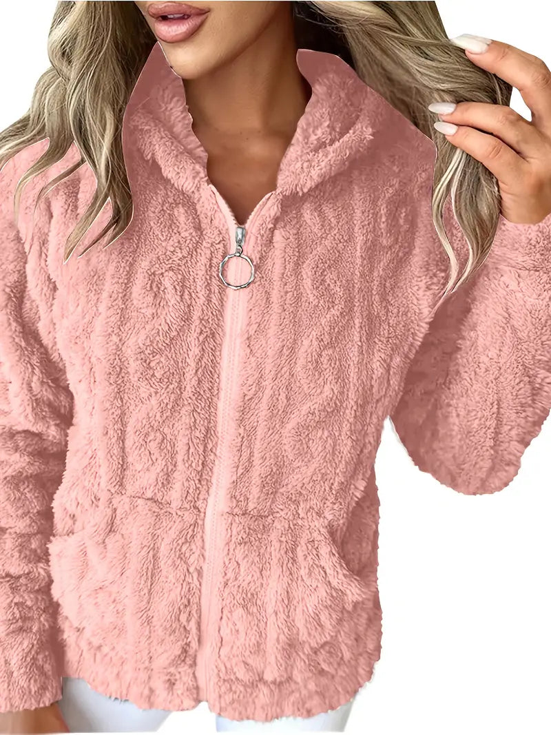 Ganka - Felpa Con Cappuccio e Zip a Maniche Lunghe