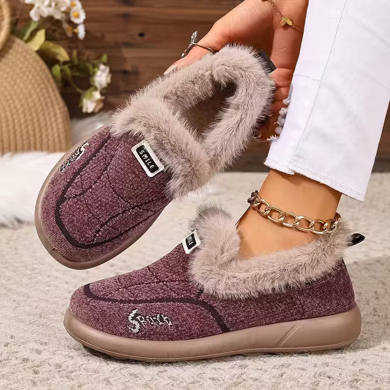 Nolani - Pantofole Invernali Alla Moda In Pelliccia Sintetica