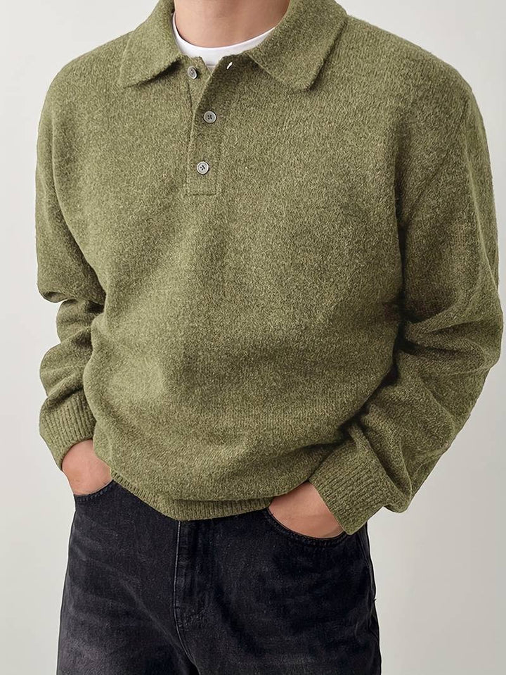 Eliran - Elegante Maglia a Maniche Lunghe Con Collo Alto