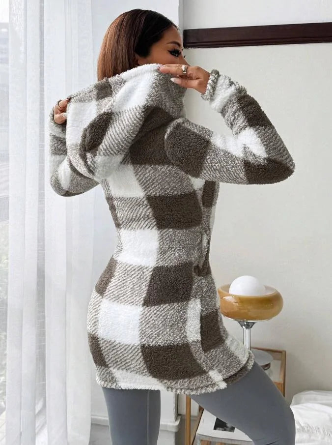 Tissaia - Elegante Giacca Con Cappuccio e Cerniera