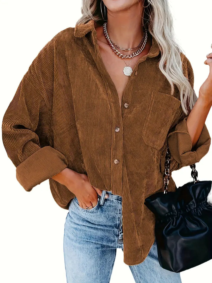 Irmela - Camicia a Maniche Lunghe Con Bottoni