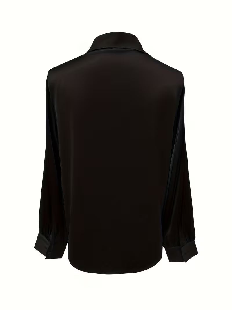 Leylah - Elegante Camicetta a Maniche Lunghe