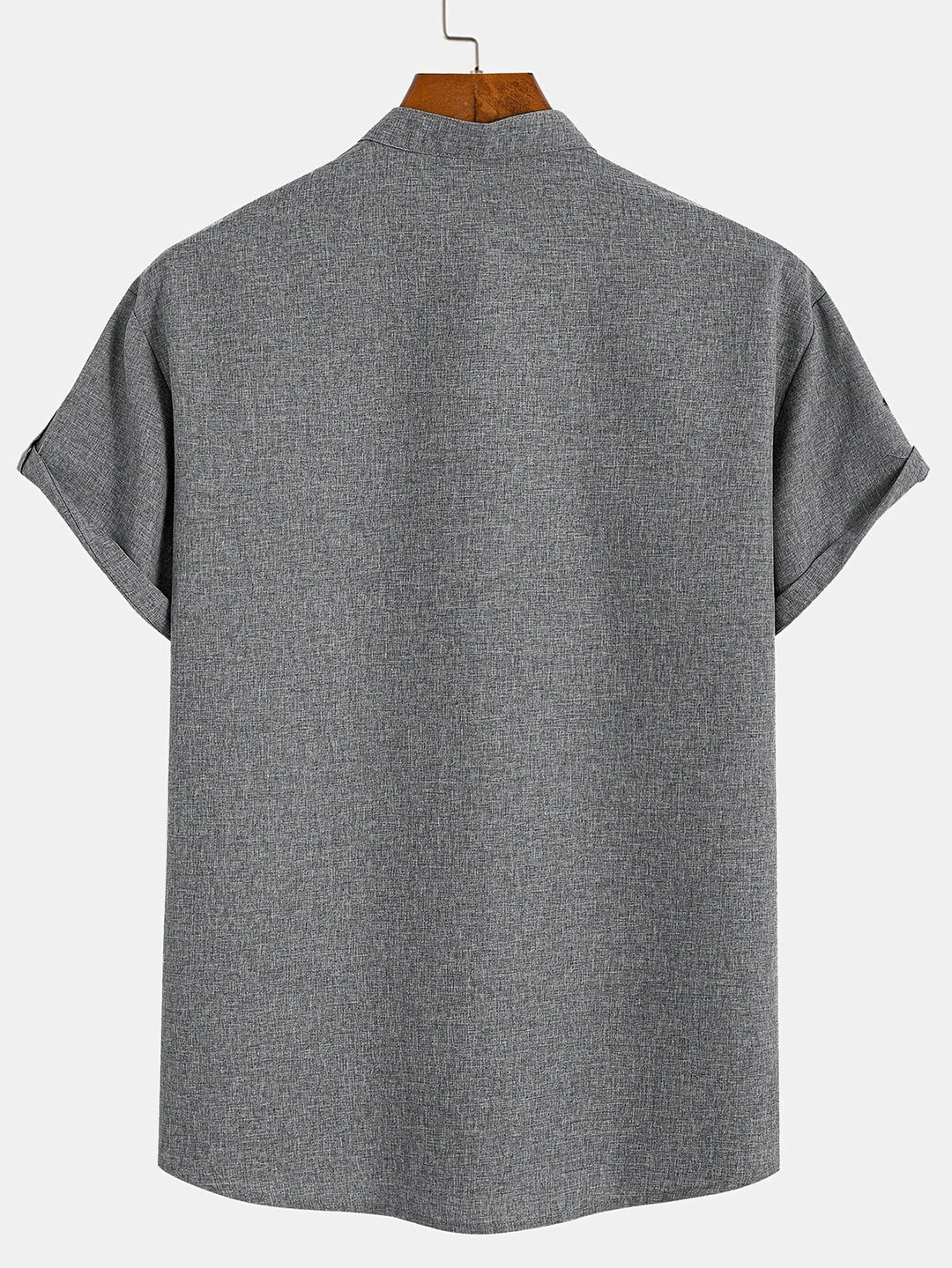 Elliott - Elegante Camicia a Maniche Corte Con Collo Alto