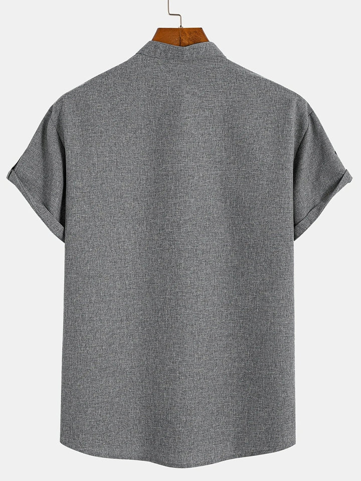 Samuelson - Elegante Camicia a Maniche Corte Con Colletto