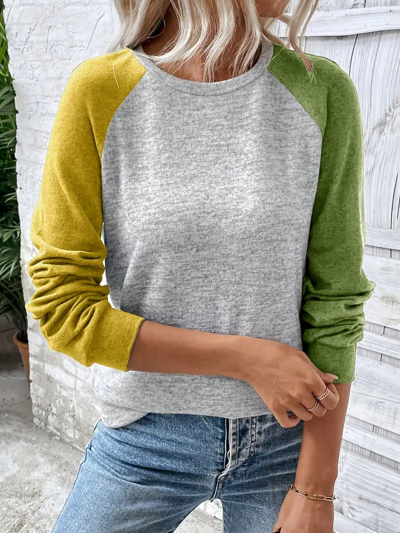 Samridhii - Camicia Casual Con Collo Rotondo