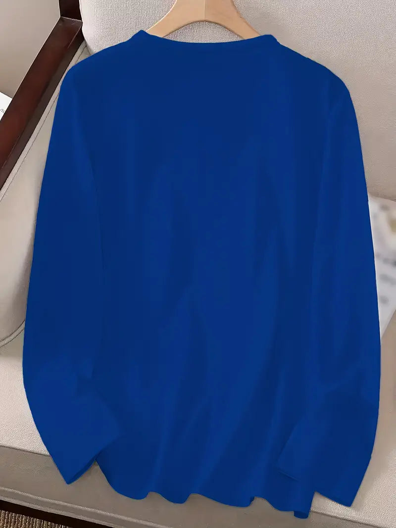 Odalina - Maglietta Informale Con Stampa Occhiolino Sorridente