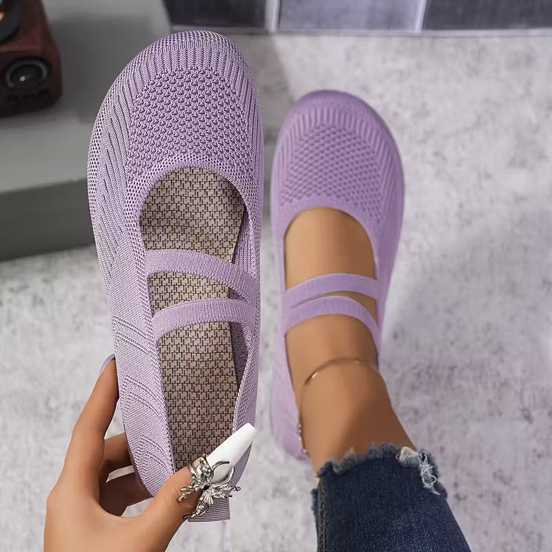 Kethryn - Scarpe Slip on in Maglia Mary Jane