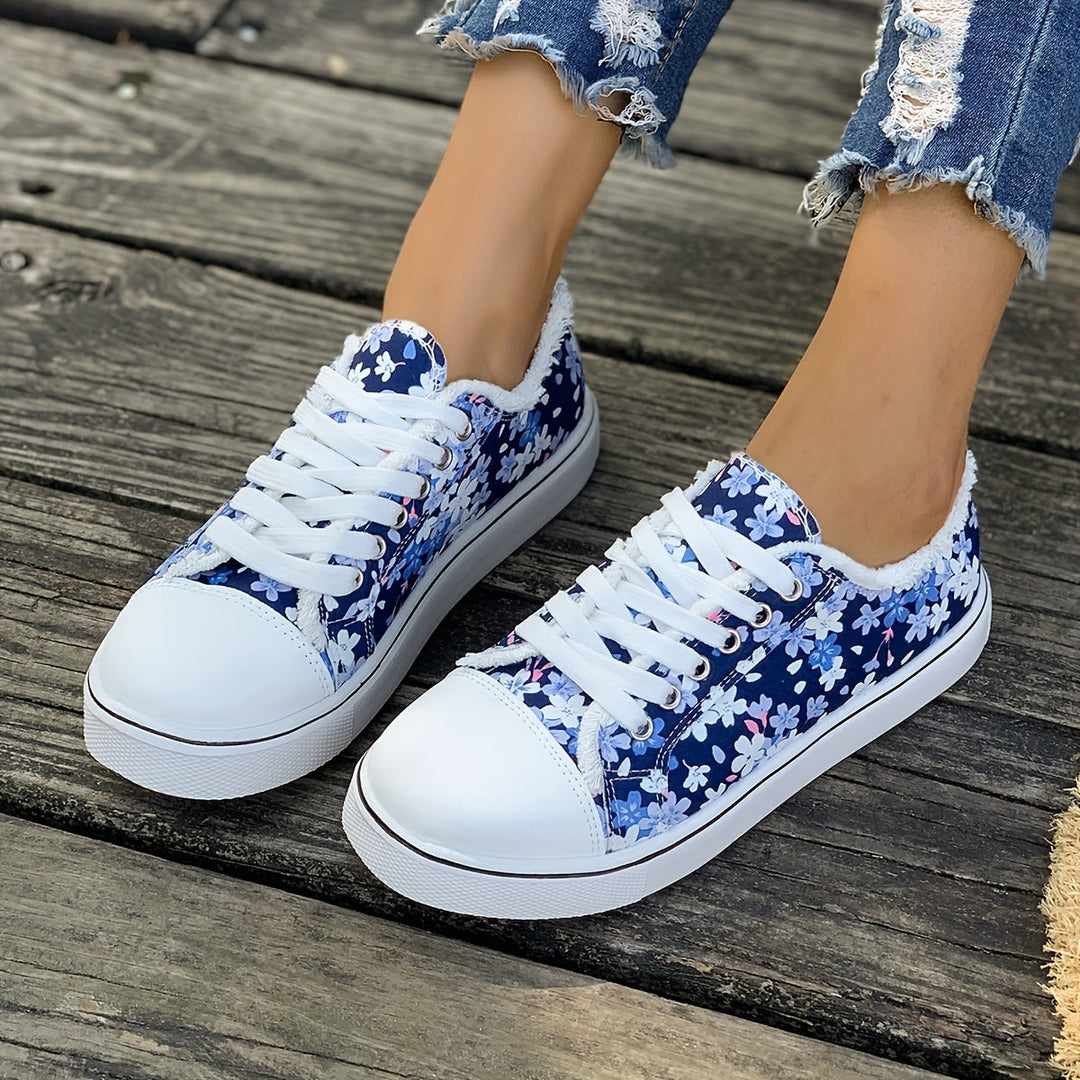 Bristy - Scarpe Stringate Con Stampa Floreale