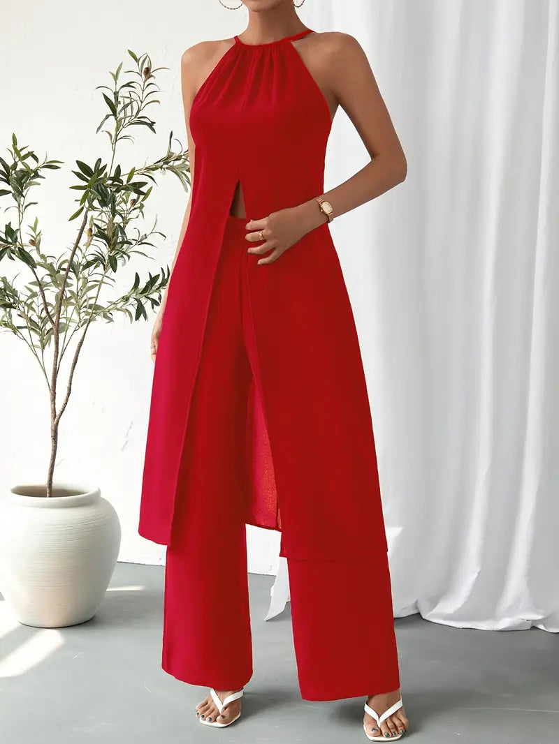 Eirini - Elegante Set Due Pezzi Senza Maniche
