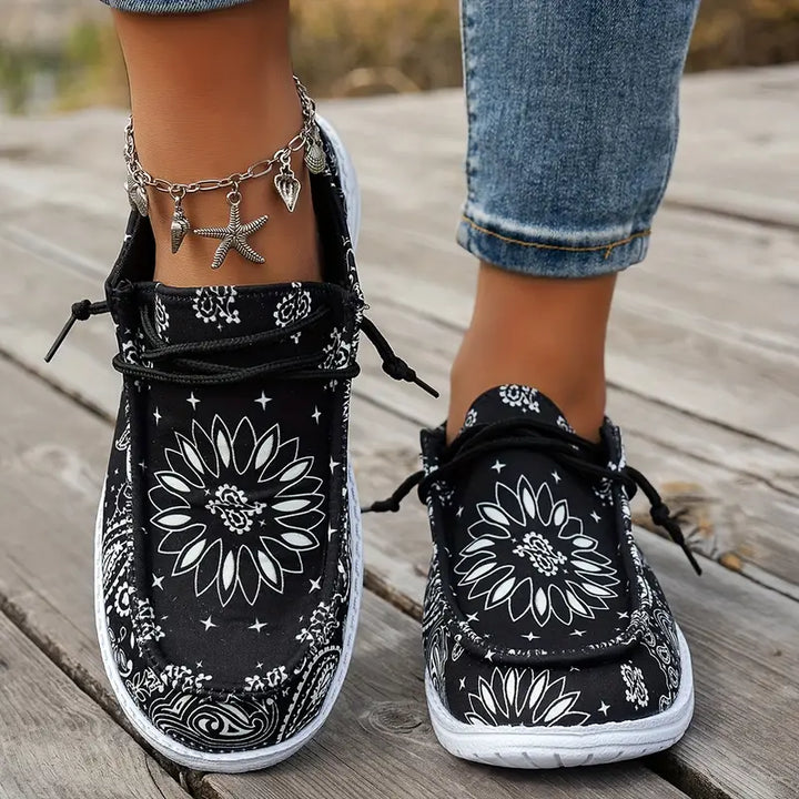 Isavella - Casual Estate Scarpe Con Motivo Floreale