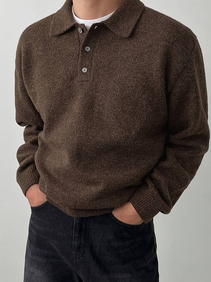 Eliran - Elegante Maglia a Maniche Lunghe Con Collo Alto