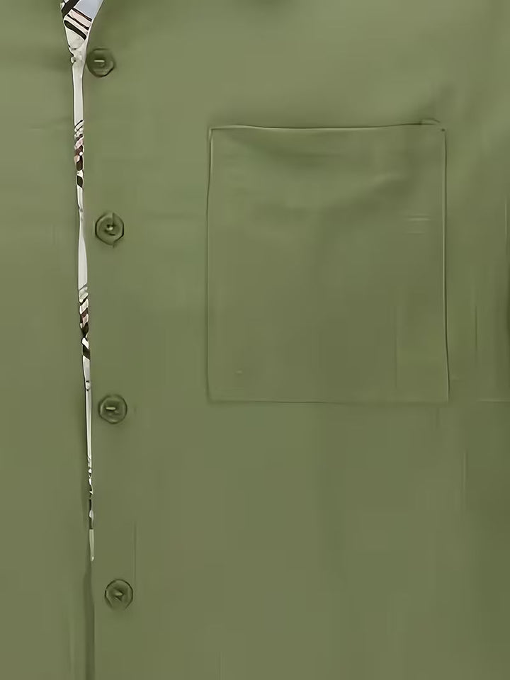 Kolby - Camicia a Quadri Patchwork Con Tasca