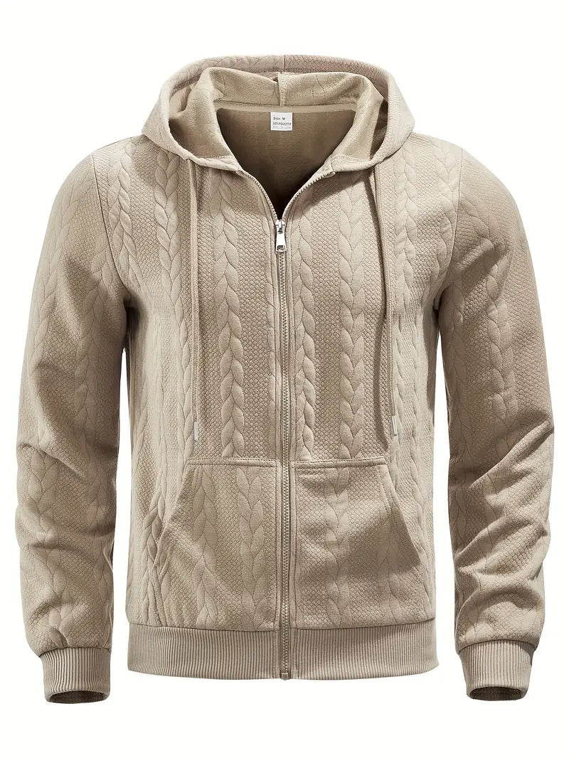 Philipp - Felpa Con Cappuccio E Zip Casual A Maniche Lunghe