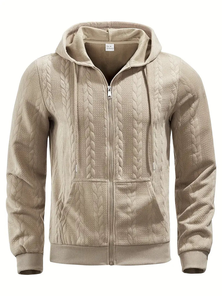Philipp - Felpa Con Cappuccio E Zip Casual A Maniche Lunghe
