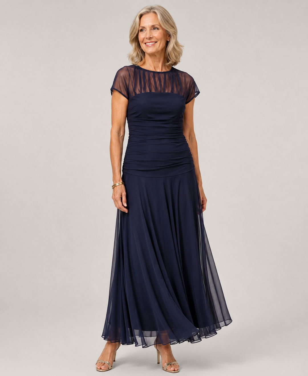 Lesliy - Elegante Abito in Chiffon