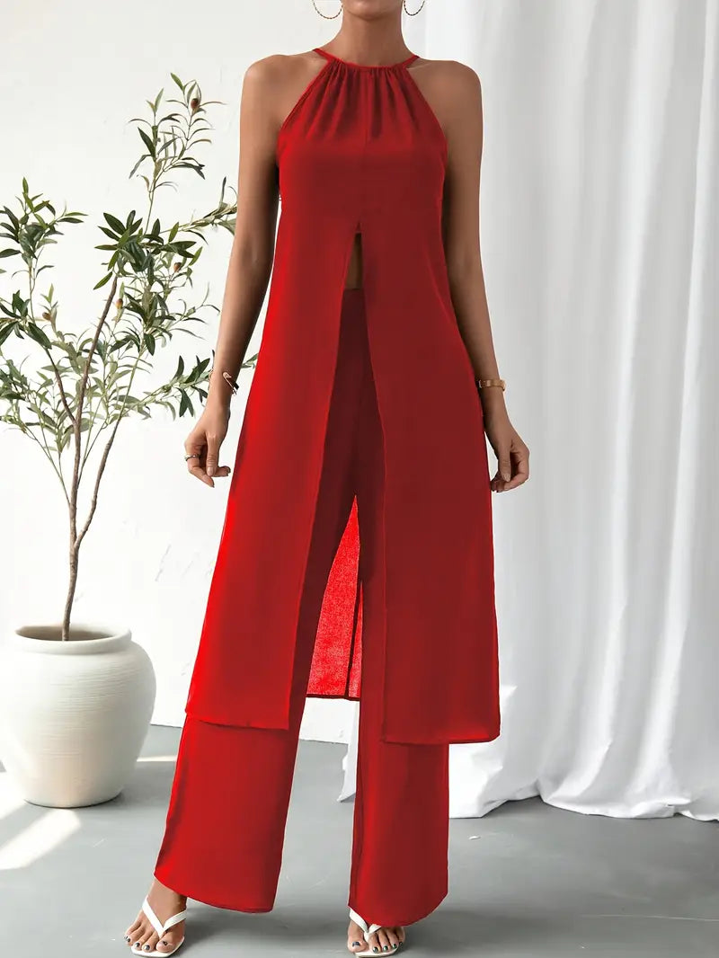 Eirini - Elegante Set Due Pezzi Senza Maniche