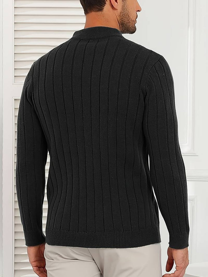 Yedidya - Maglione Casual a Maniche Lunghe Lavorato a Maglia
