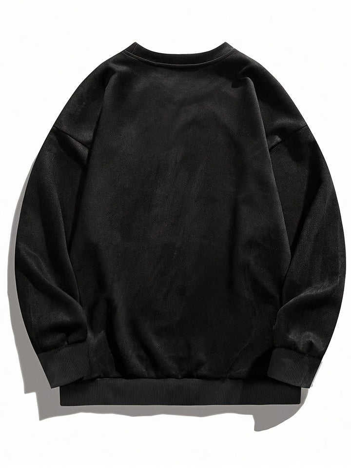 Nicholson - Camicia Casual a Maniche Lunghe Con Collo Rotondo