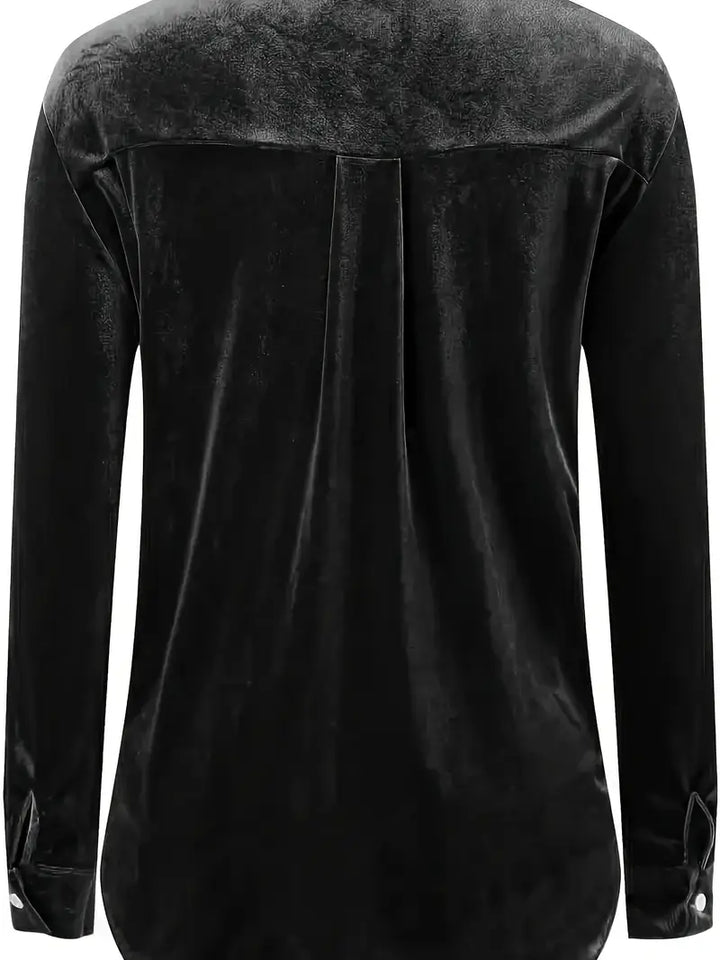 Geanie - Camicia a Maniche Lunghe Con Tasche Frontali