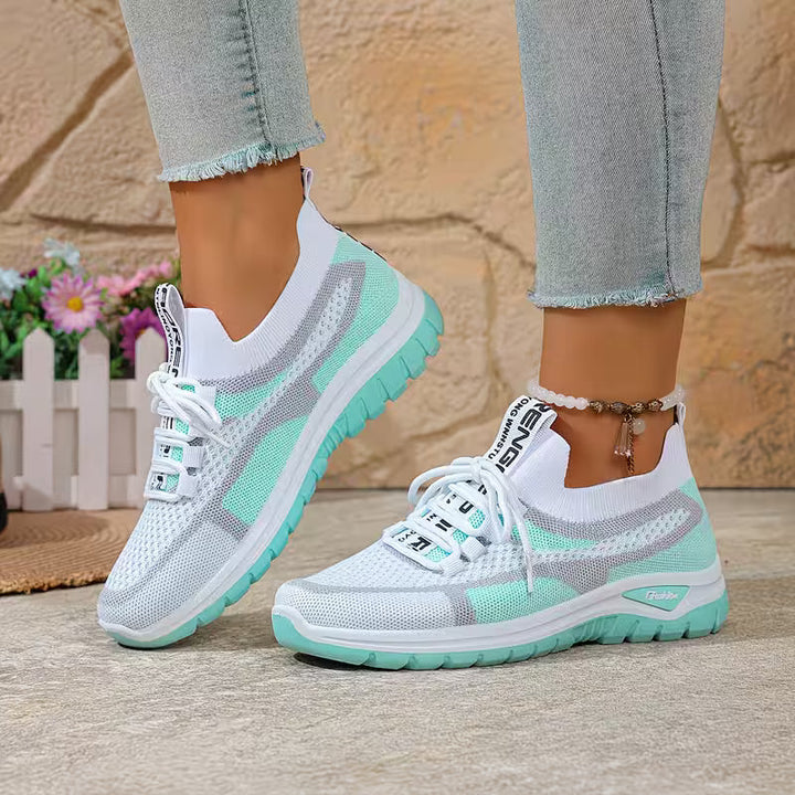 Loreta - Sneakers Traspiranti in Rete Sfumata