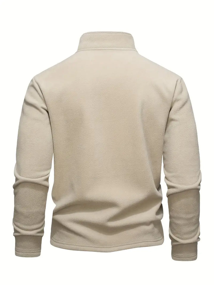 Lamar - Felpa a Maniche Lunghe Con Mezza Zip