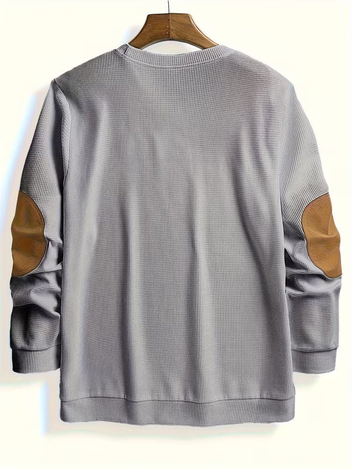 Joaol - Felpa Casual in Maglia a Nido D'ape