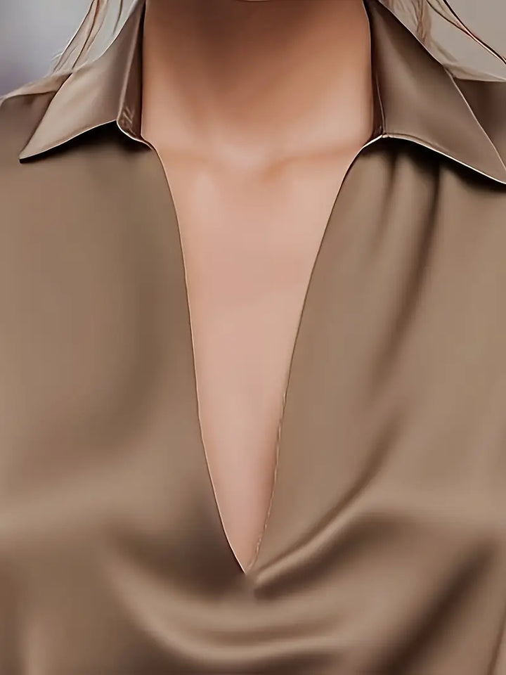 Nadene - Camicetta Con Scollo a V Premium