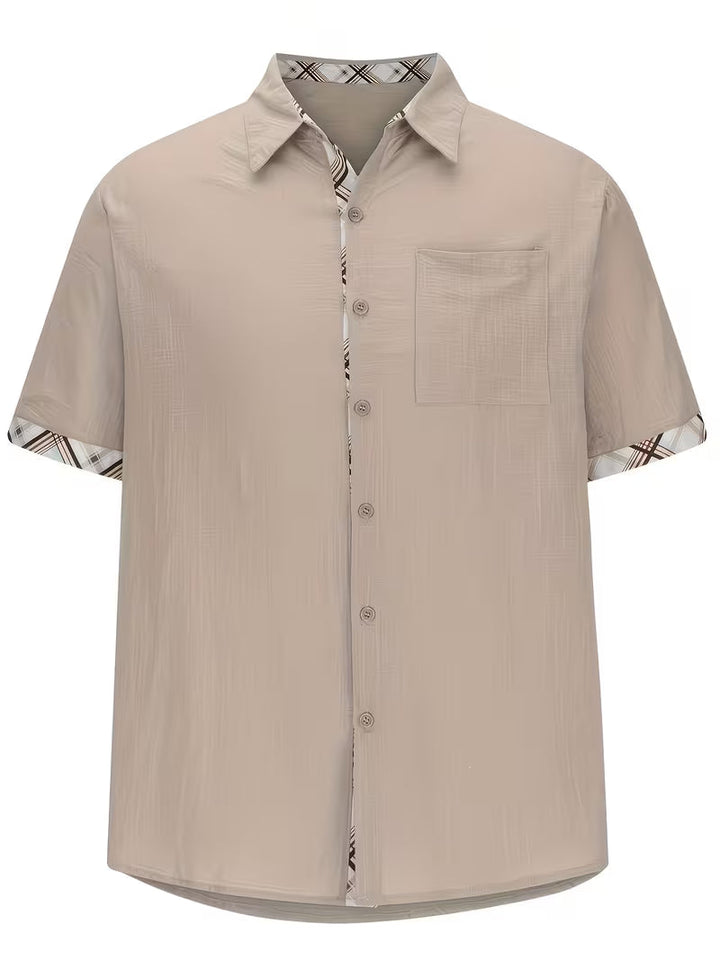Kolby - Camicia a Quadri Patchwork Con Tasca