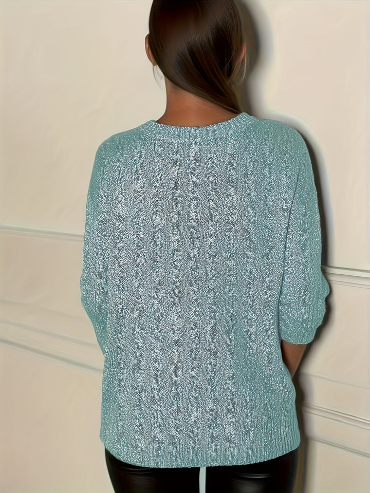 Healy - Maglione Lavorato a Maglia Con Scollo a V