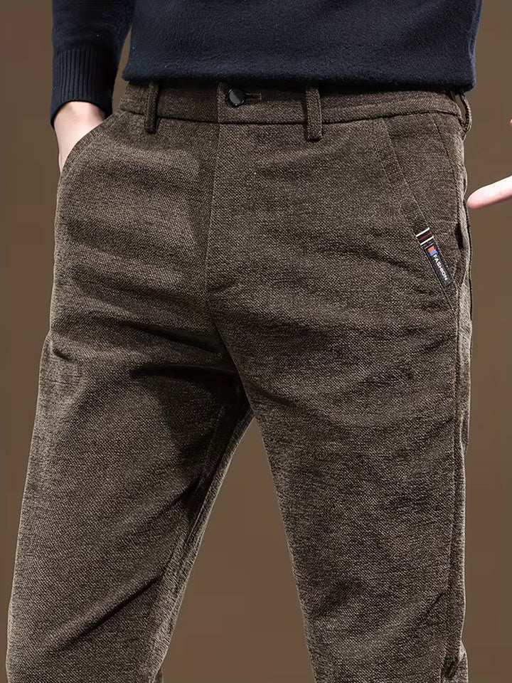 Talcott - Pantaloni Casual Dalla Vestibilità Slim Con Effetto Testurizzato