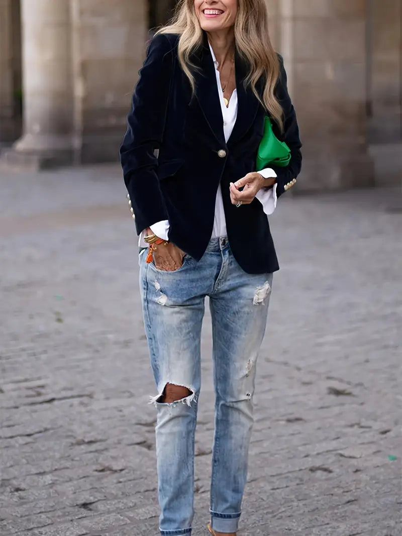 Elīna - Blazer Alla Moda In Velluto