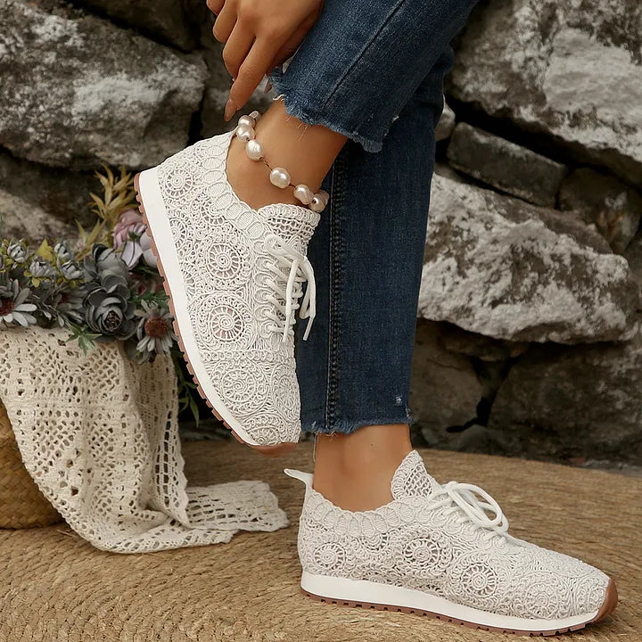 Susannah - Sneaker Traspirante in Maglia Con Lacci