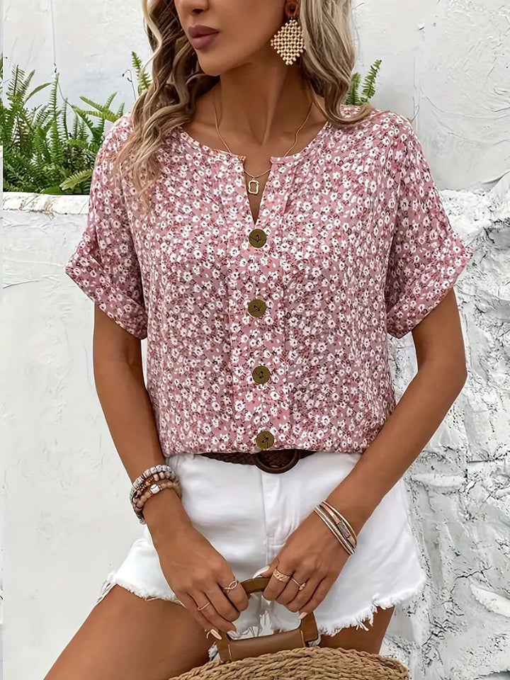 Lillie - Top Estivo Con Bottoni