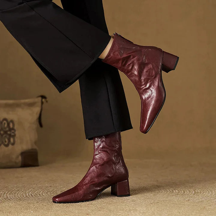 Selmia - Stivaletti Casual Con Punta Quadrata
