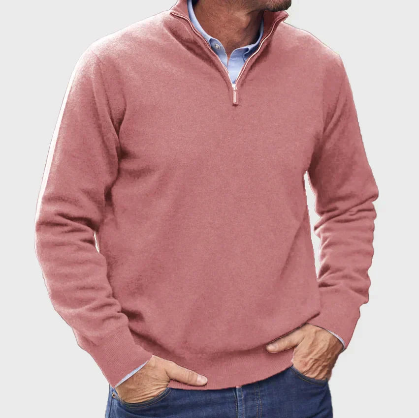 Mitch - Maglione Con Zip a Maniche Lunghe