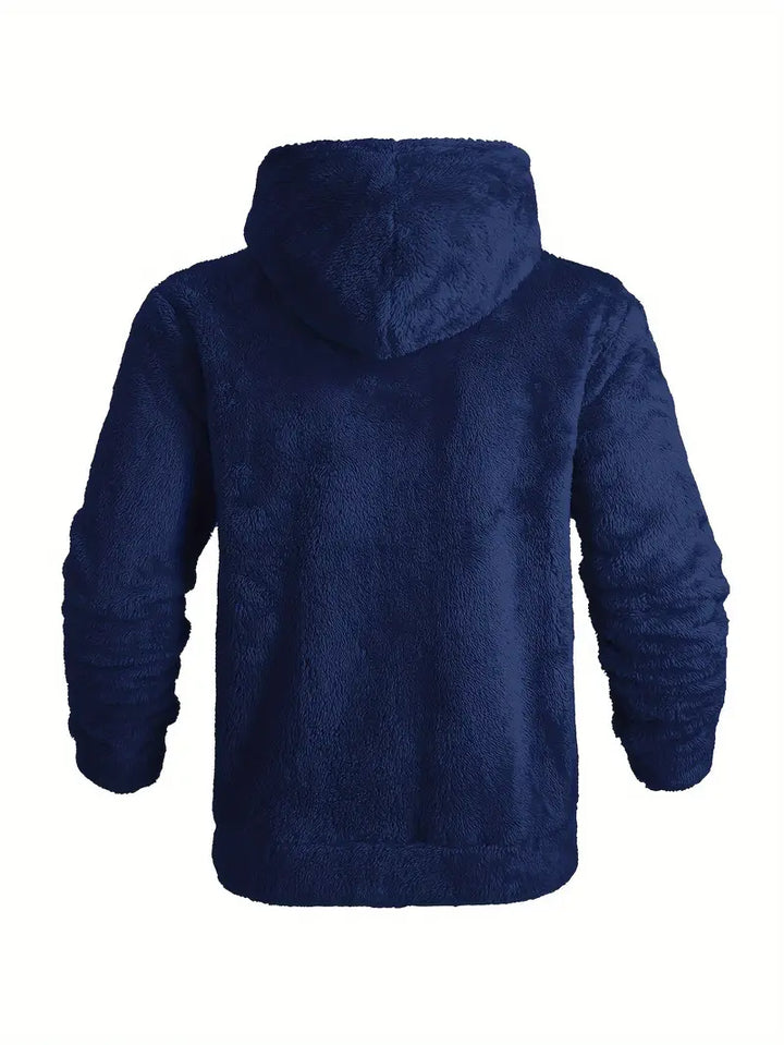 Ushakov - Casual Manica Lunga Felpa Con Cappuccio Con Cerniera