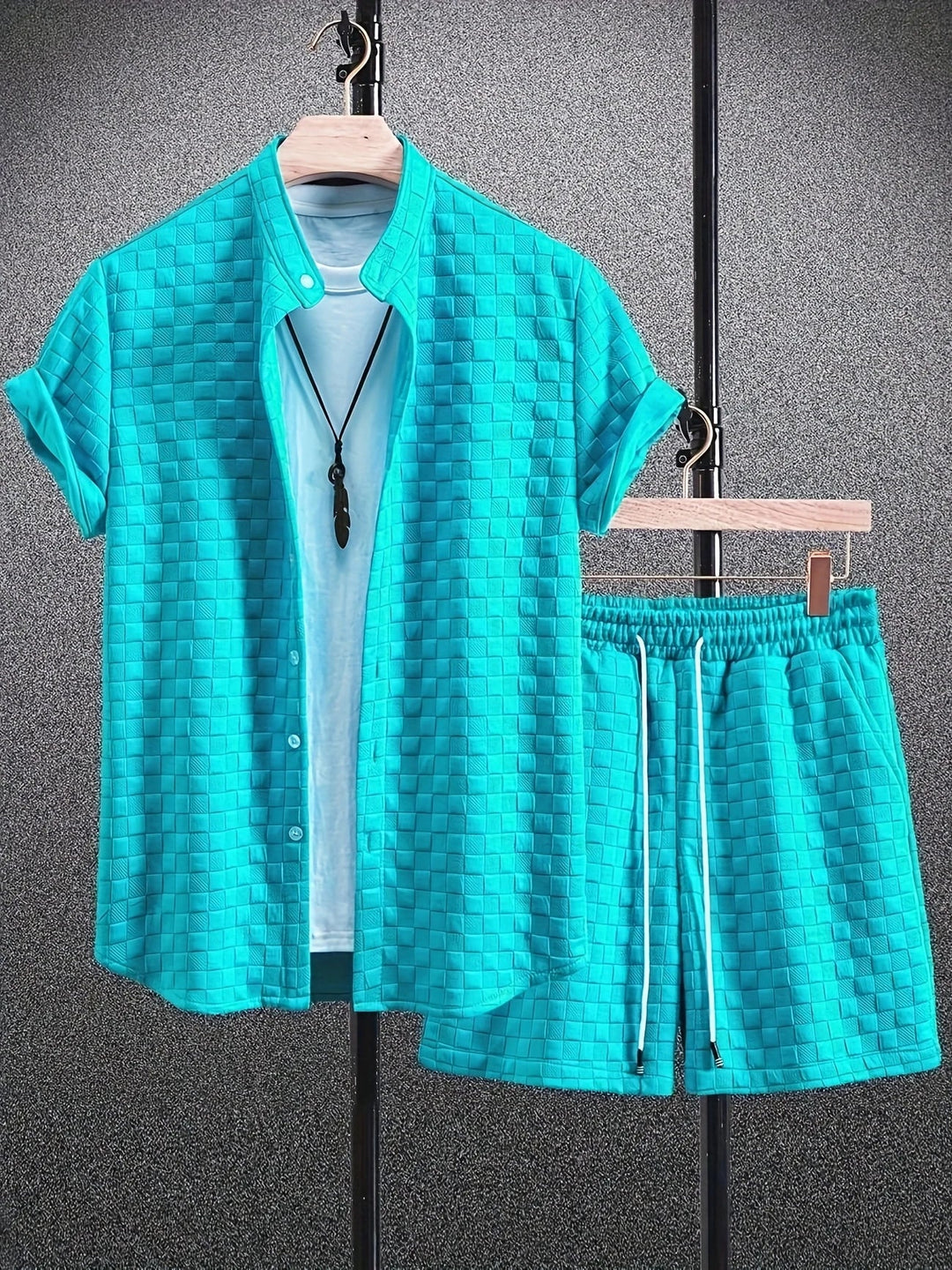 Zane - Set Casual Estivo Con Camicia a Maniche Corte e Pantaloncini