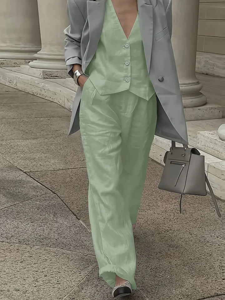 Jorja - Elegante Completo a Due Pezzi Senza Maniche