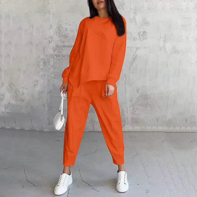 Tashia - Set Composto da Felpa Casual a Maniche Lunghe e Pantaloni da Jogging