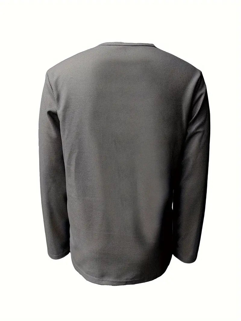 Pablo - Camicia Informale Lavorato a Maglia a Maniche Lunghe