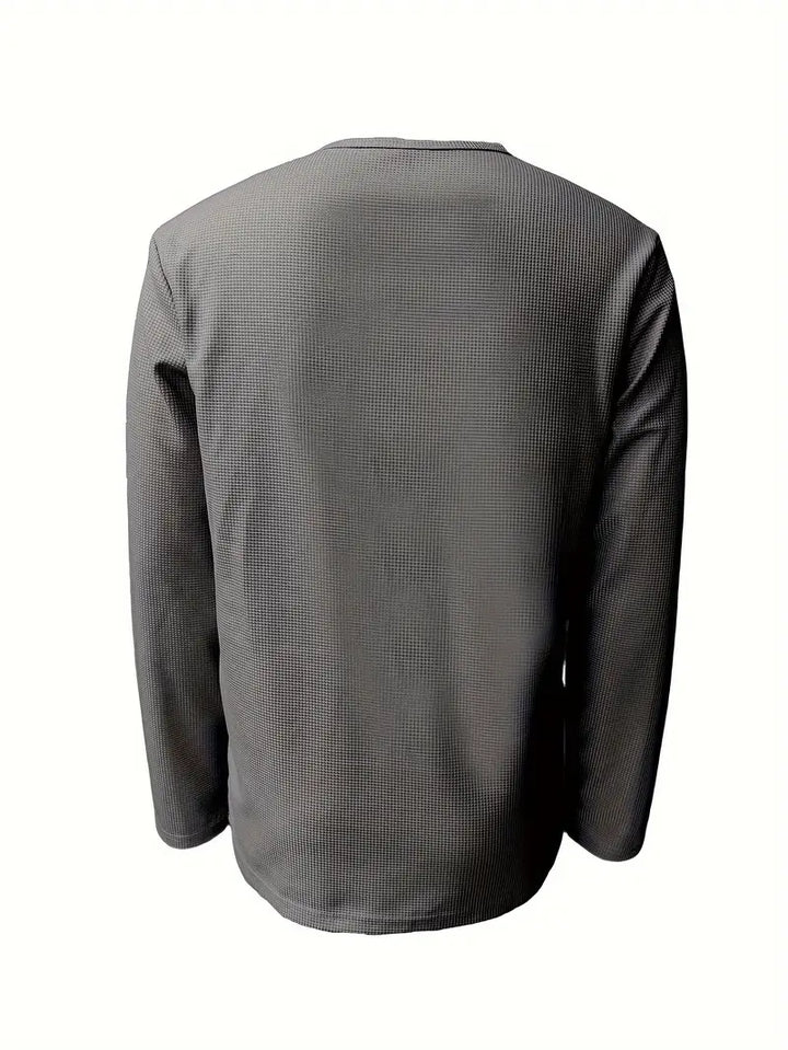 Pablo - Camicia Informale Lavorato a Maglia a Maniche Lunghe