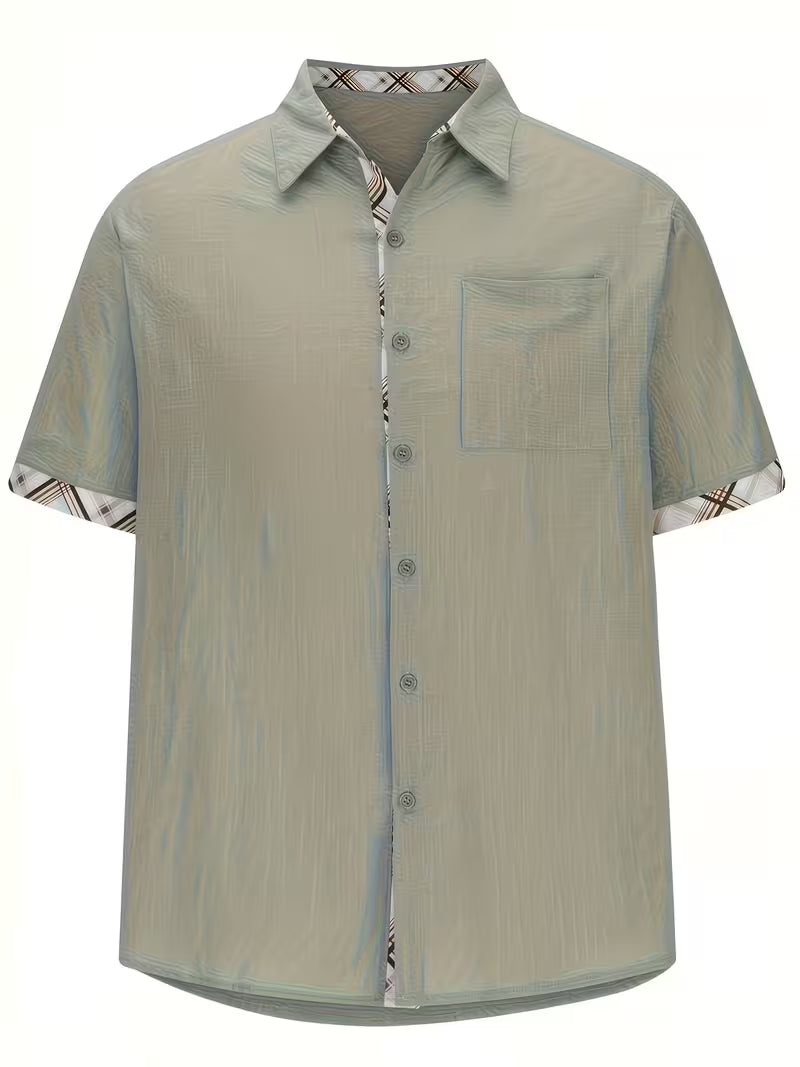 Kolby - Camicia a Quadri Patchwork Con Tasca